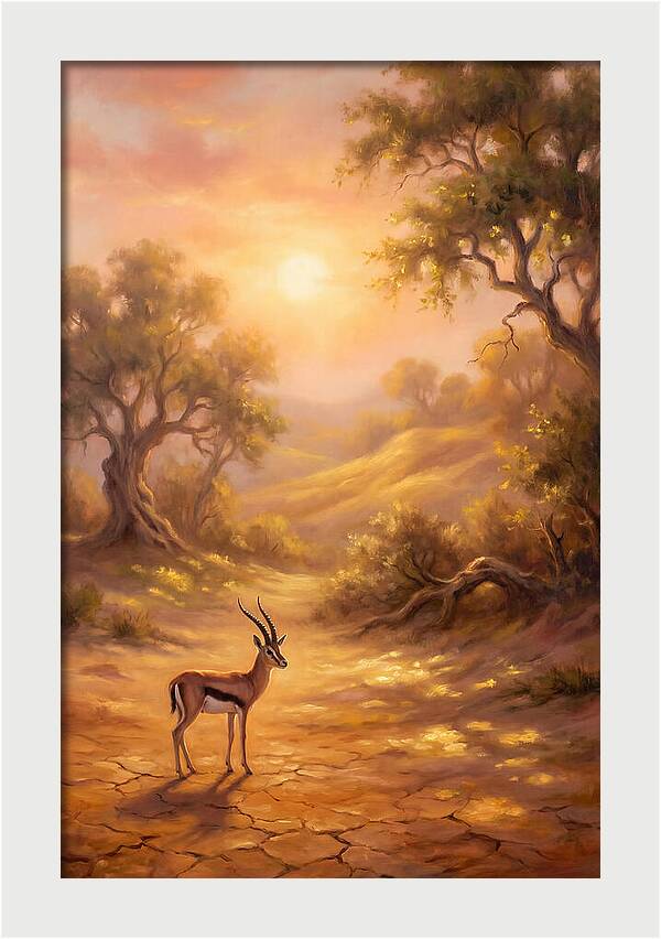 Gazelle At Dusk