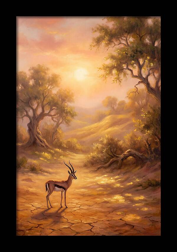 Gazelle At Dusk