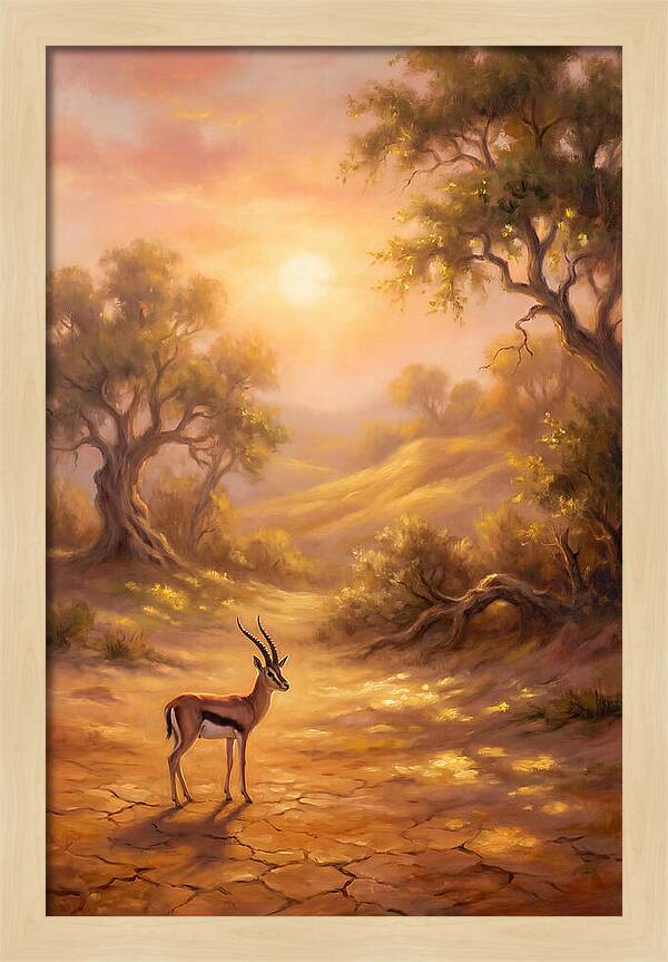 Gazelle At Dusk