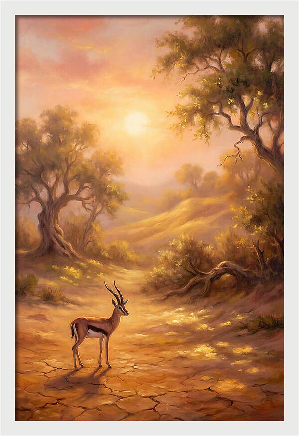 Gazelle At Dusk