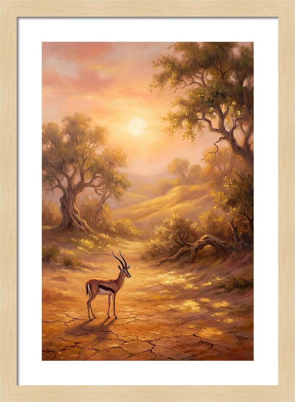 Gazelle At Dusk