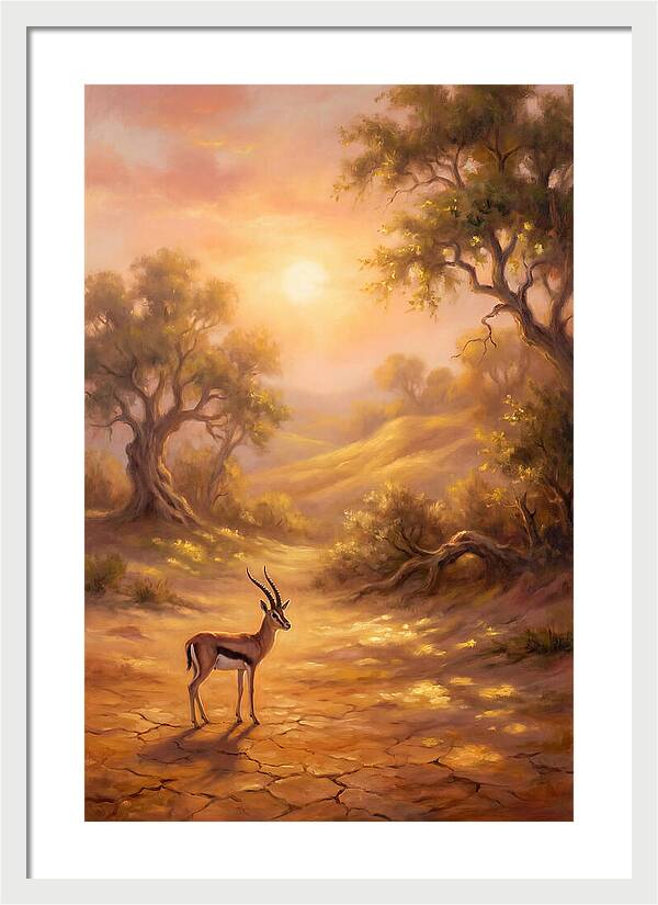 Gazelle At Dusk