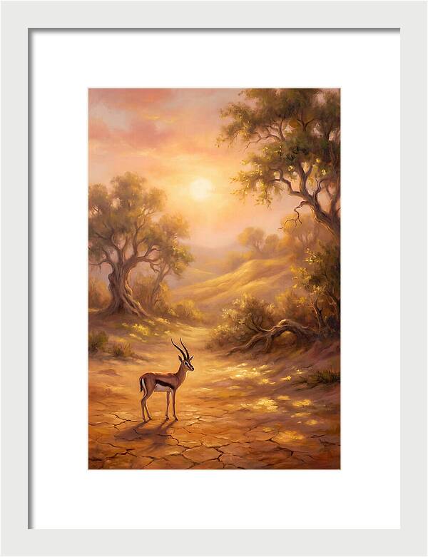 Gazelle At Dusk