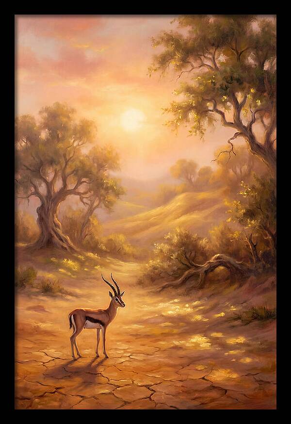 Gazelle At Dusk