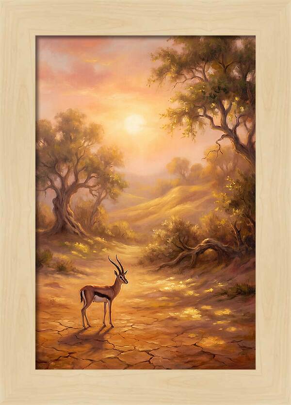 Gazelle At Dusk