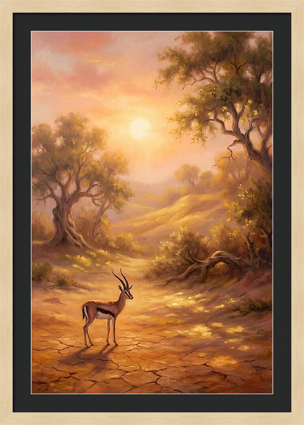 Gazelle At Dusk