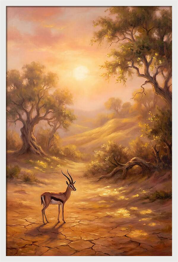 Gazelle At Dusk