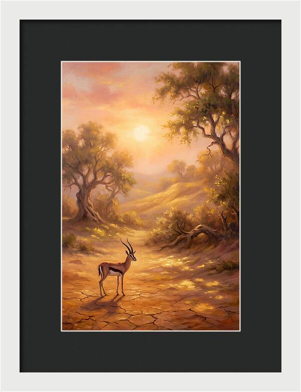 Gazelle At Dusk