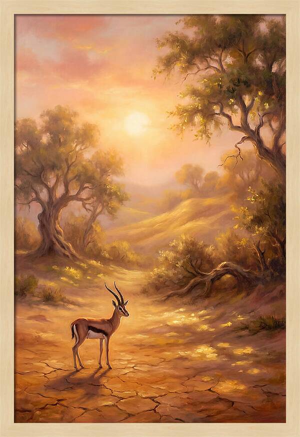 Gazelle At Dusk