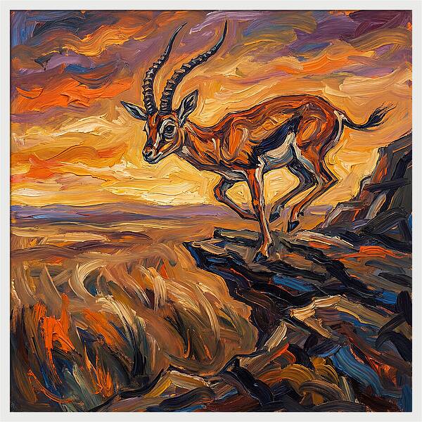 Gazelle On The Edge