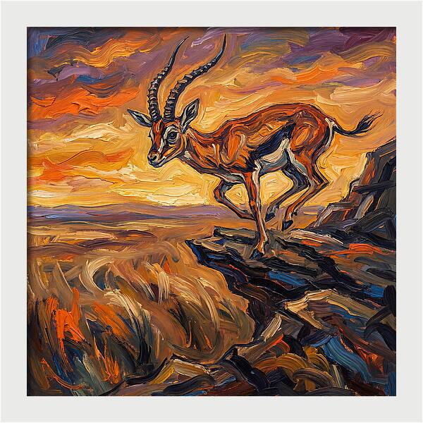 Gazelle On The Edge