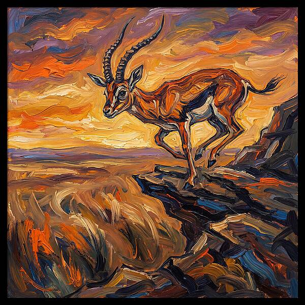 Gazelle On The Edge