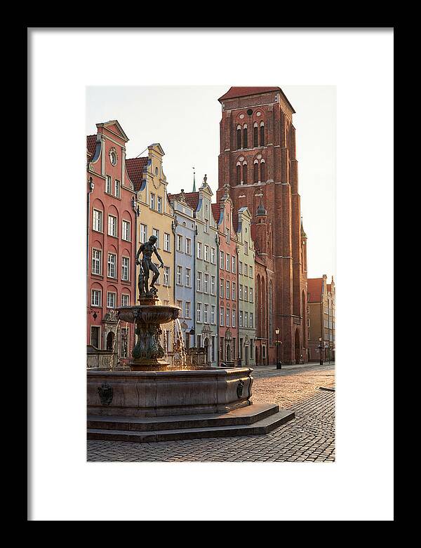 Gdansk Long Market At Golden Hour