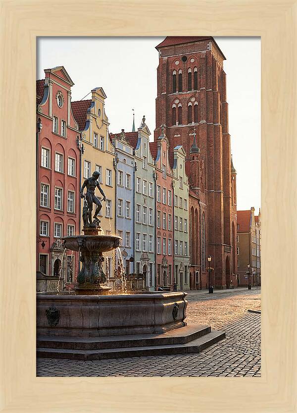 Gdansk Long Market At Golden Hour