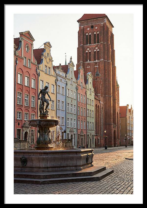 Gdansk Long Market At Golden Hour