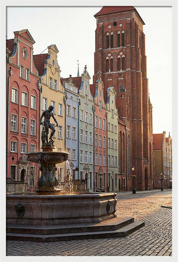 Gdansk Long Market At Golden Hour
