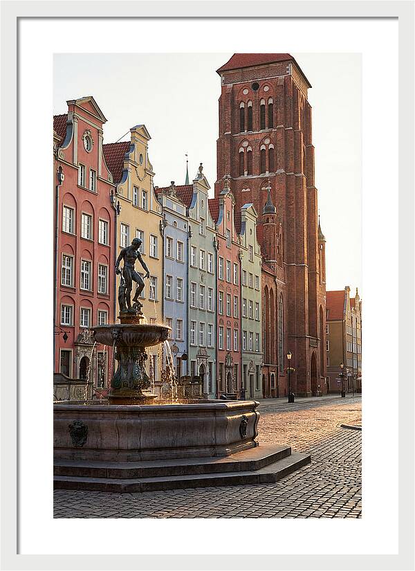 Gdansk Long Market At Golden Hour
