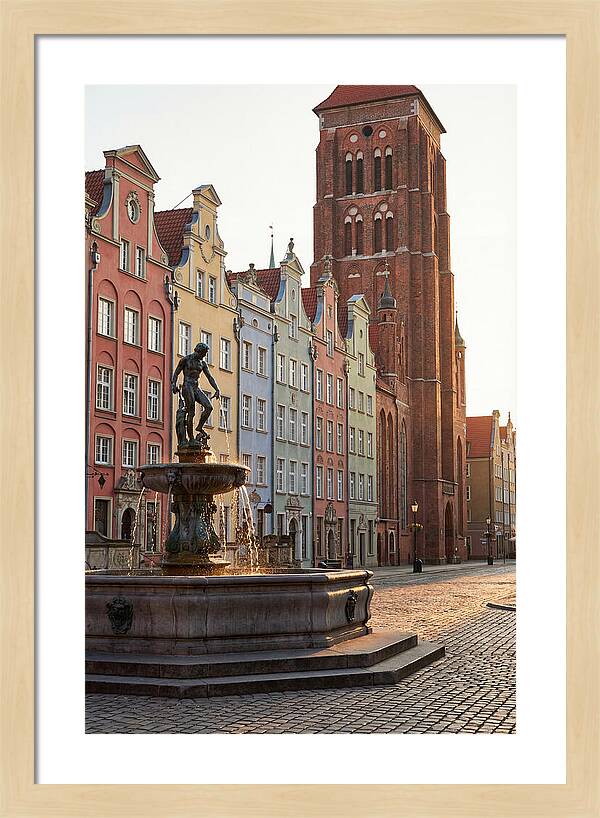 Gdansk Long Market At Golden Hour