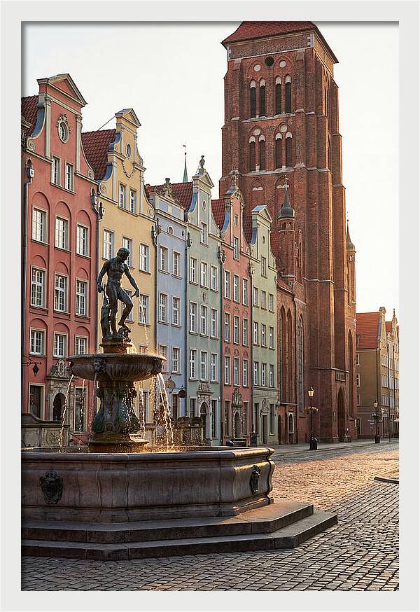 Gdansk Long Market At Golden Hour