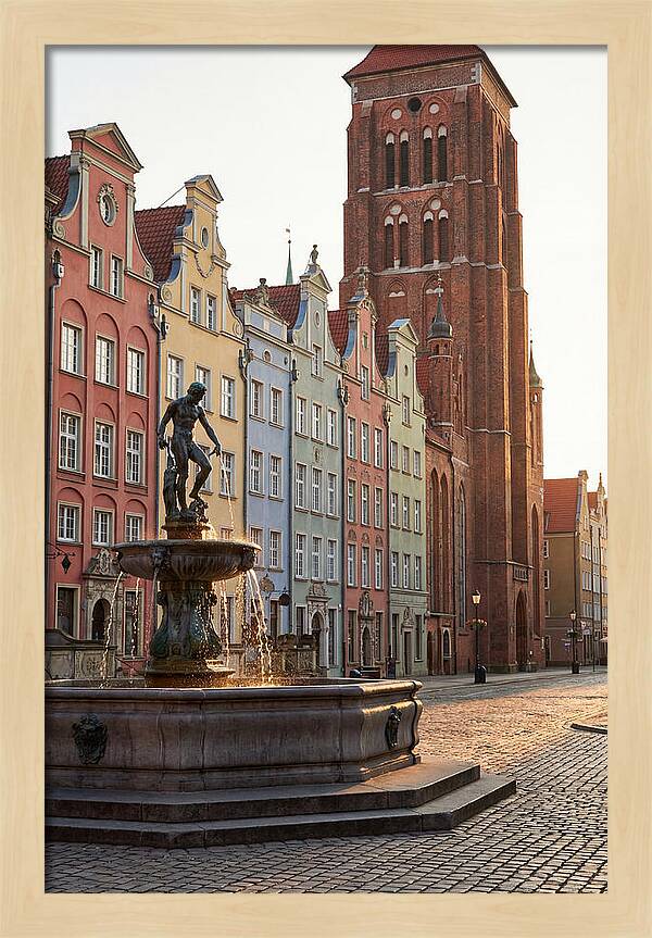 Gdansk Long Market At Golden Hour