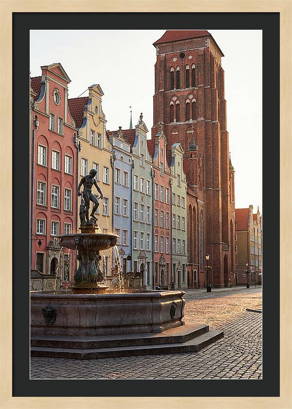 Gdansk Long Market At Golden Hour