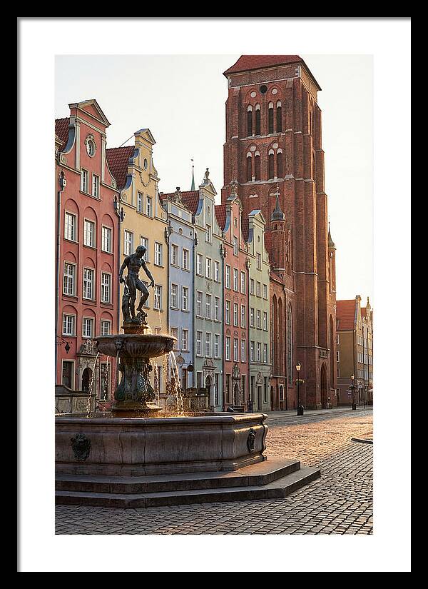 Gdansk Long Market At Golden Hour