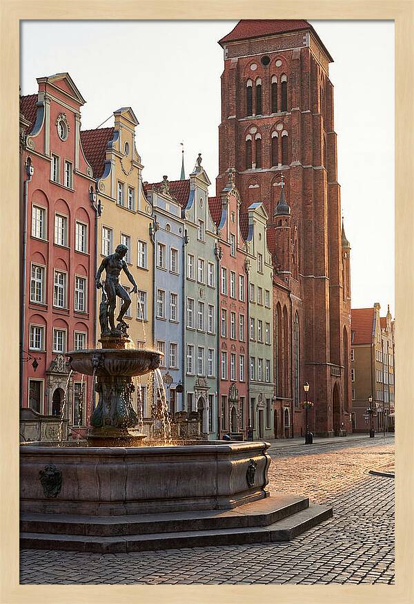 Gdansk Long Market At Golden Hour