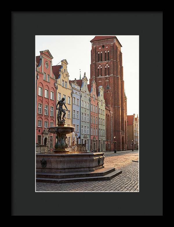 Gdansk Long Market At Golden Hour