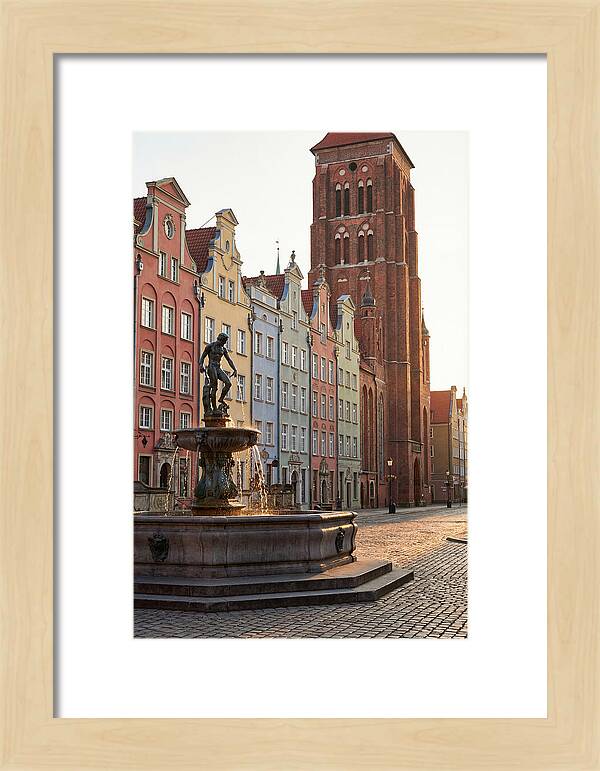 Gdansk Long Market At Golden Hour