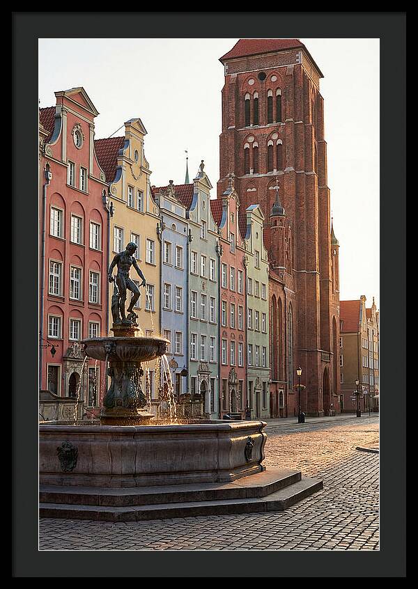 Gdansk Long Market At Golden Hour