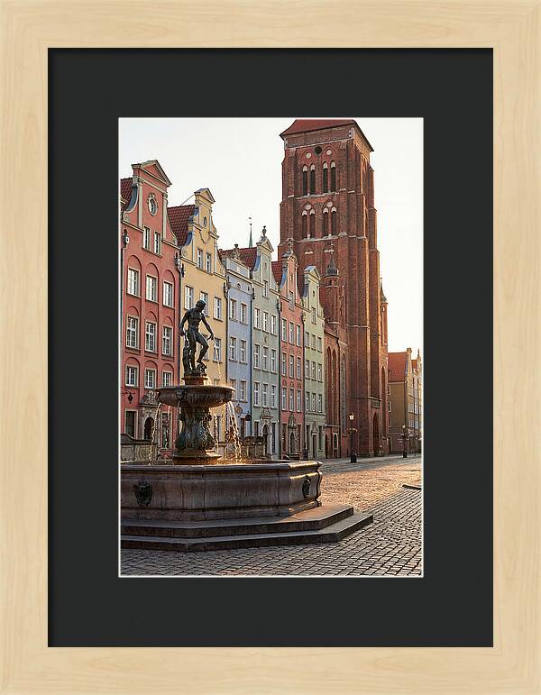 Gdansk Long Market At Golden Hour
