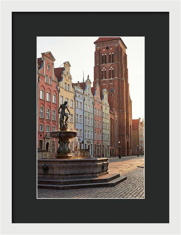 Gdansk Long Market At Golden Hour