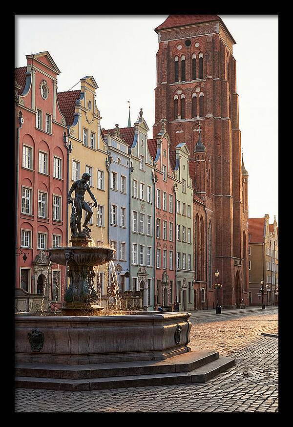 Gdansk Long Market At Golden Hour