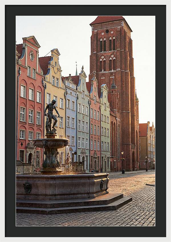 Gdansk Long Market At Golden Hour