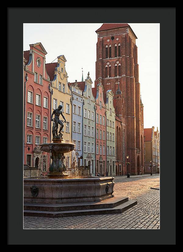 Gdansk Long Market At Golden Hour