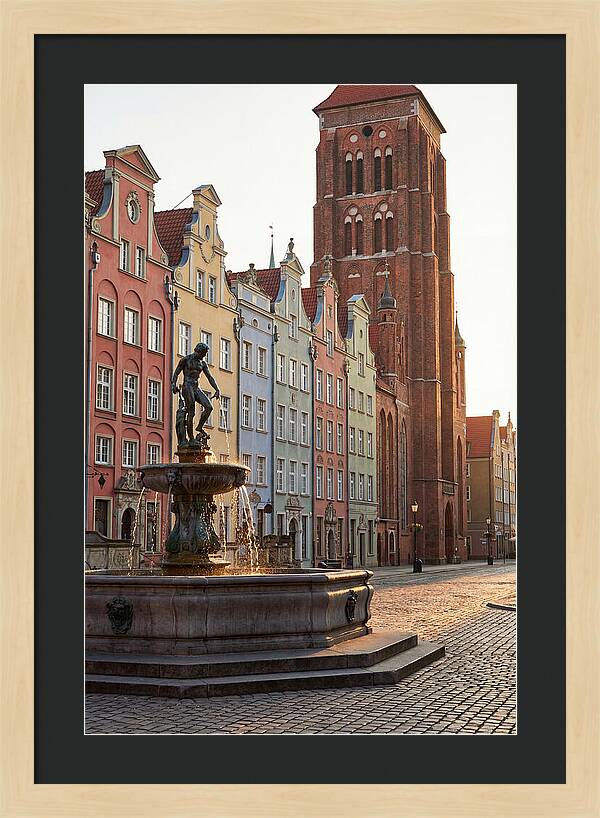 Gdansk Long Market At Golden Hour