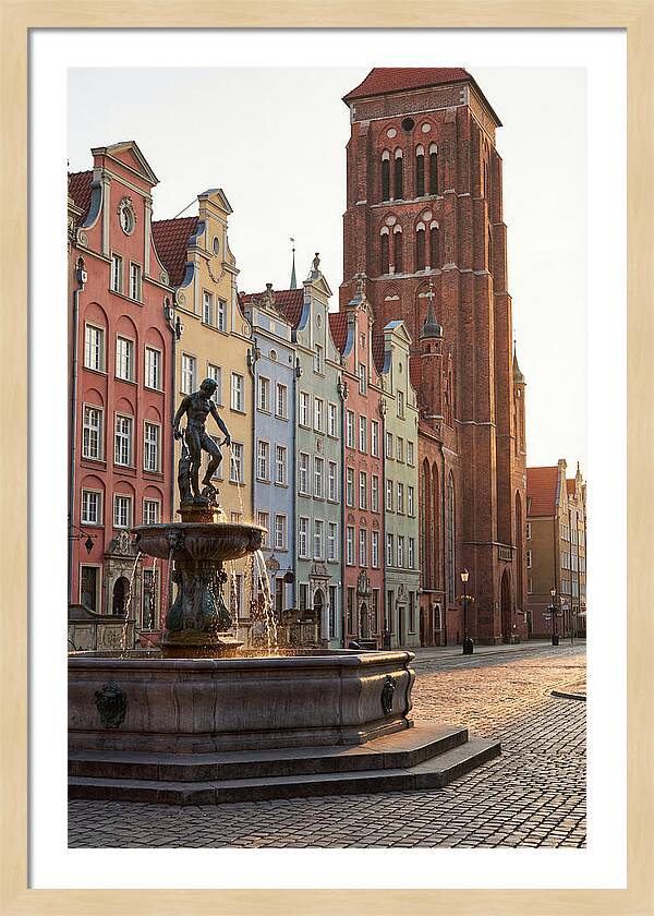 Gdansk Long Market At Golden Hour