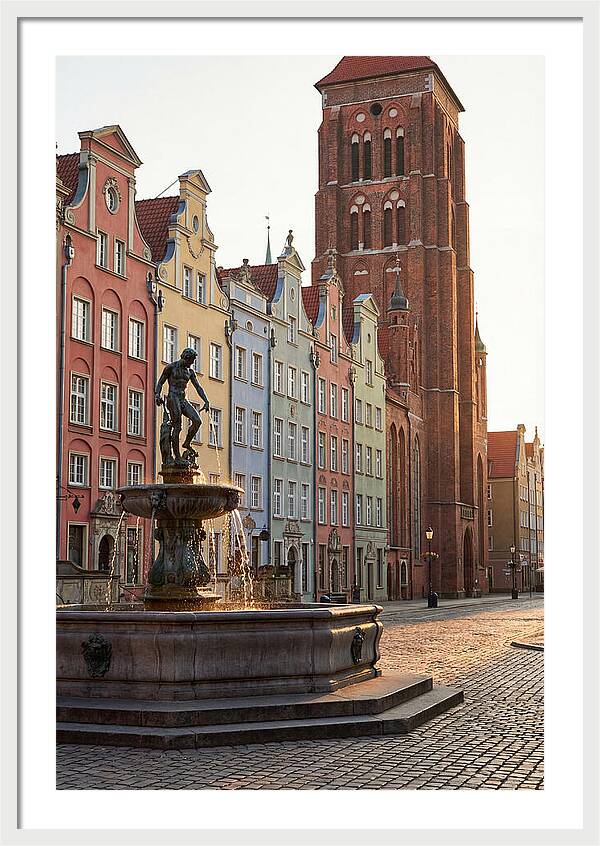 Gdansk Long Market At Golden Hour