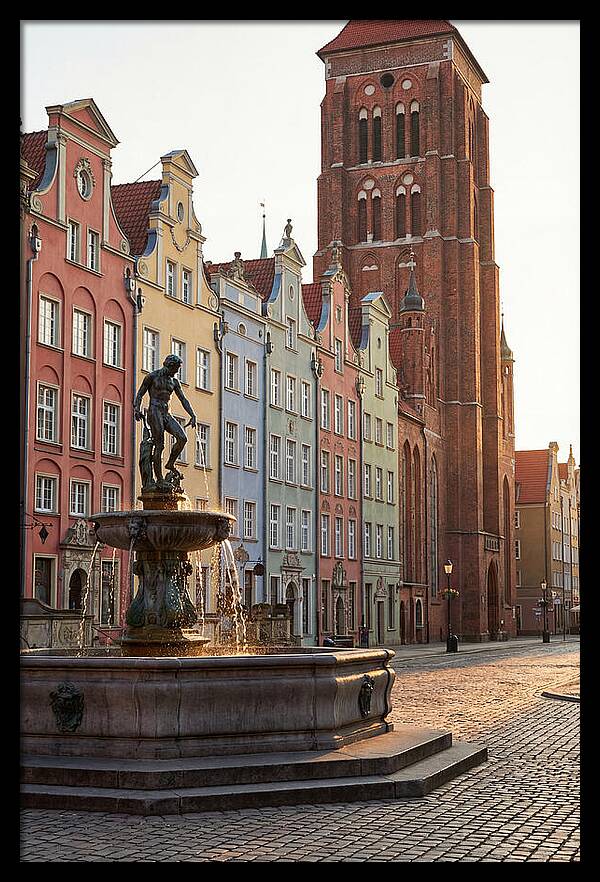 Gdansk Long Market At Golden Hour