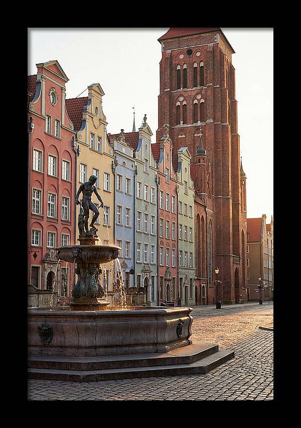 Gdansk Long Market At Golden Hour