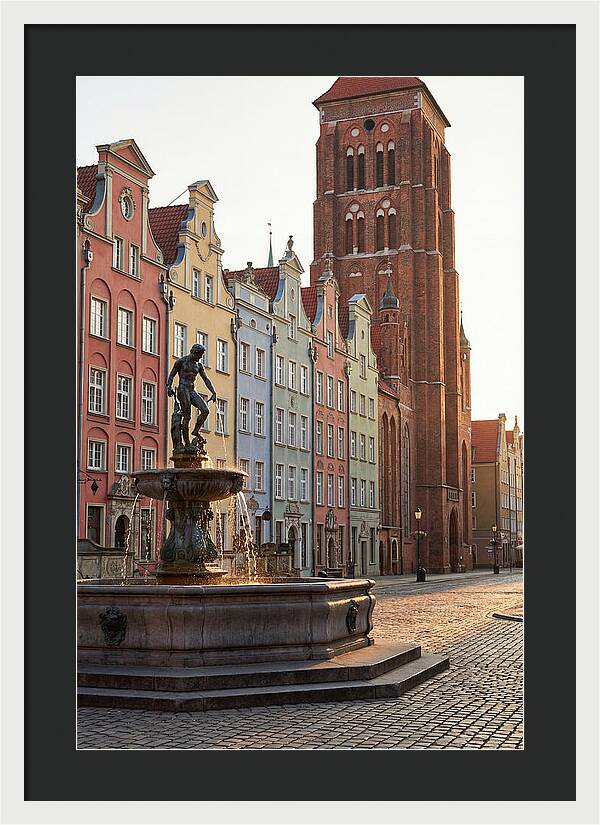 Gdansk Long Market At Golden Hour