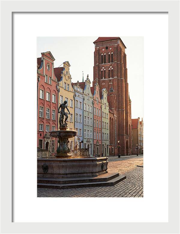 Gdansk Long Market At Golden Hour