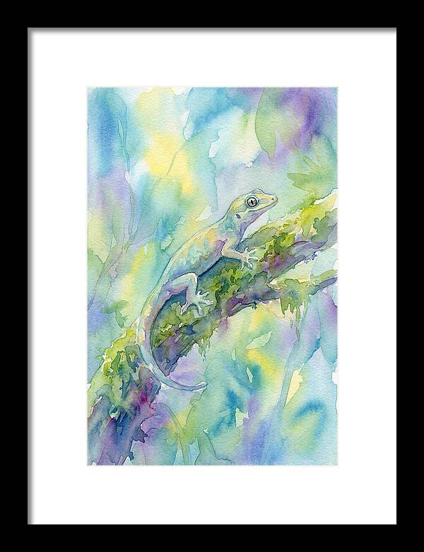 Gecko Among Lush Colors