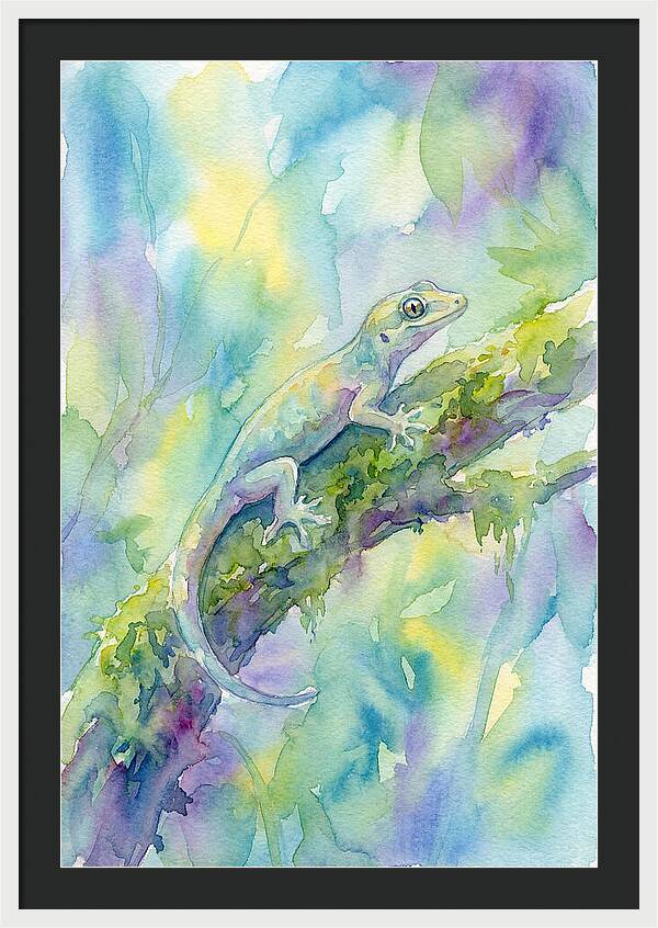 Gecko Among Lush Colors