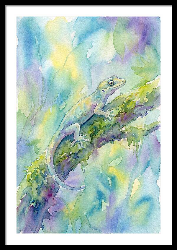 Gecko Among Lush Colors
