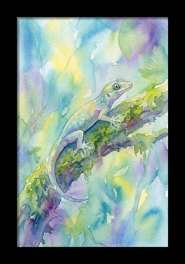 Gecko Among Lush Colors