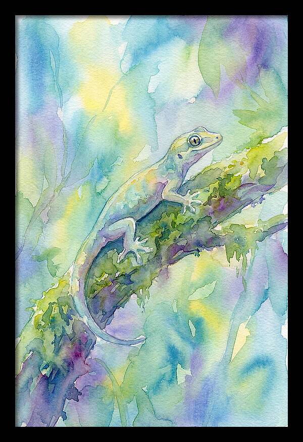 Gecko Among Lush Colors