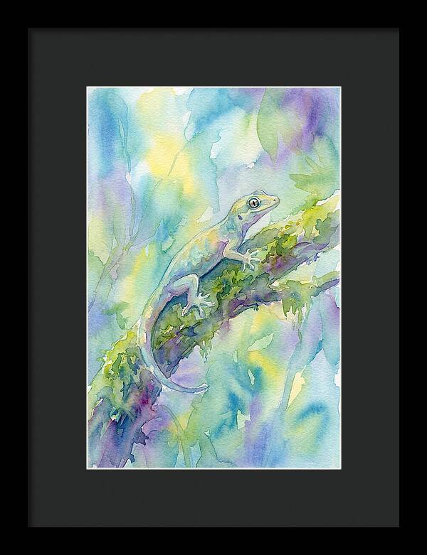 Gecko Among Lush Colors
