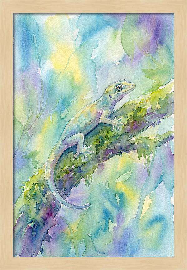 Gecko Among Lush Colors