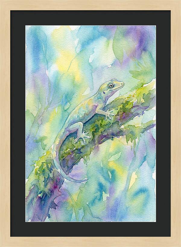 Gecko Among Lush Colors